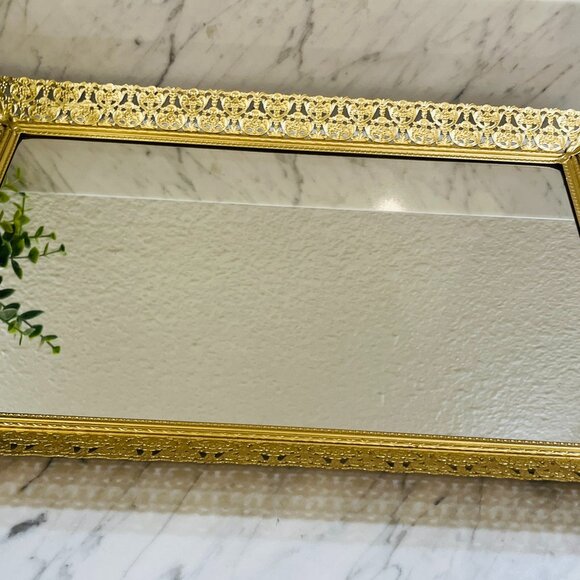 ❌SOLD❌Vintage Hollywood Regency Vanity mirror/tray - Picture 12 of 13